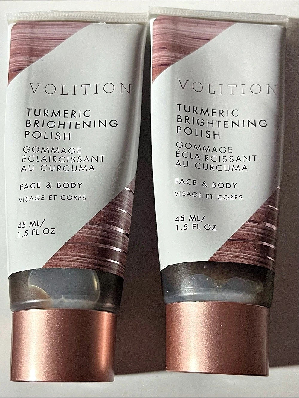 Volition Turmeric Brightening Polish Face & Body Polish 45 mL 2-Pack NWT